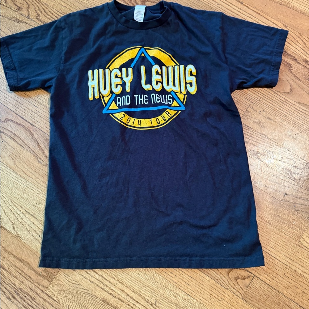 Huey Lewis and The News Black Short Sleeve Tee